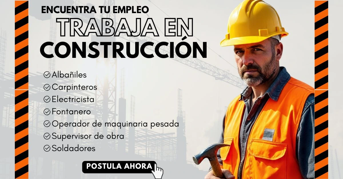 🏗️ Convocatoria Laboral Construcción