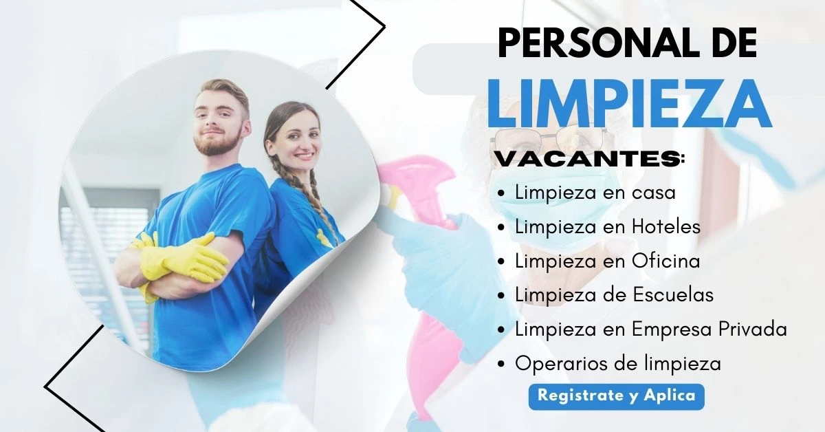 🧹 Convocatoria Laboral de Limpieza ✨